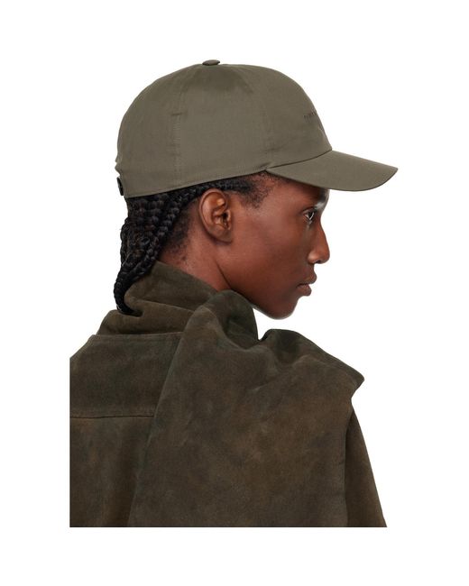 Rick Owens Green Khaki Concordians Owenscorp Embroidered Cap