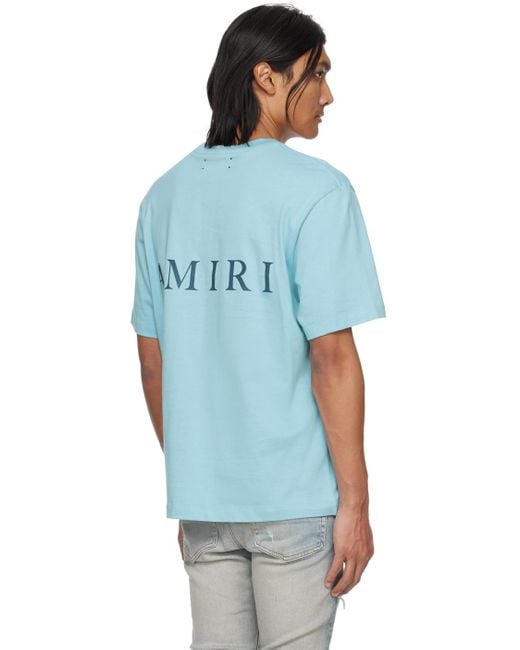Amiri Ma Logo T-shirt In Air Blue for men