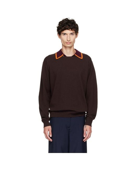 Dries Van Noten Red Cashmere Sweater for men
