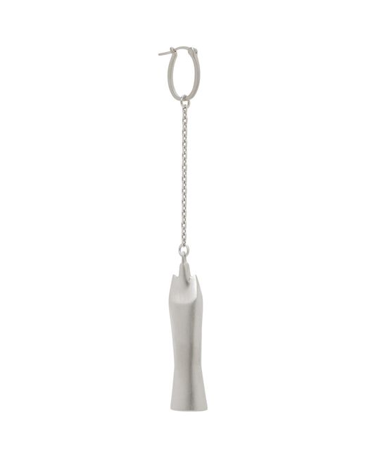 Rick Owens Black Temple Sister Single Earring for men
