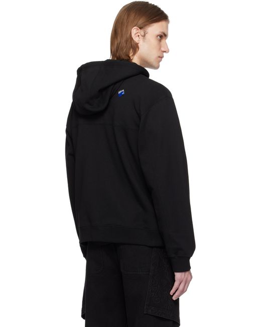 Adererror Black Sig; Trs Tag 01 Zip-Up Hoodie for men
