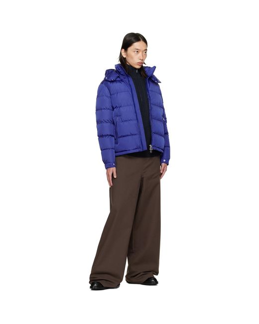 Moncler Blue Maya Short Down Jacket for men
