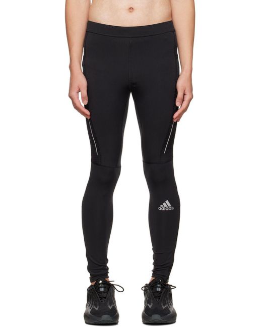 adidas Originals Synthetic Black Own The Run Tights in Blue for Men | Lyst