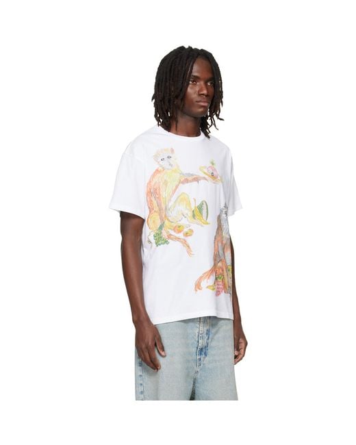 Vivienne Westwood White Monkeys Classic T-Shirt for men