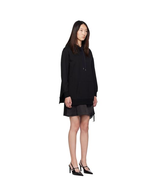 3.1 Phillip Lim Black Combo Hoodie & Minidress Set