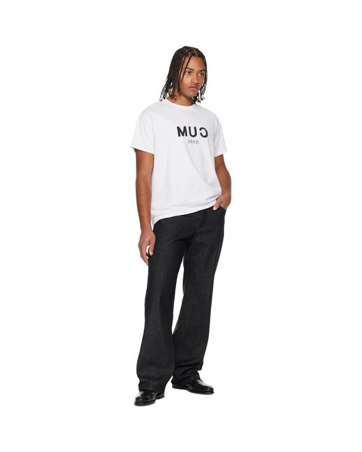 Edward Cuming White 'Cum' T-Shirt for men