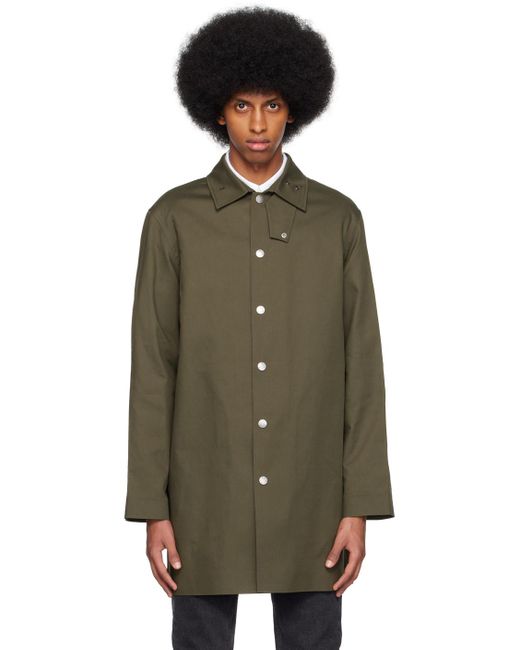 A.P.C. Green . Khaki Thibault Coat for men