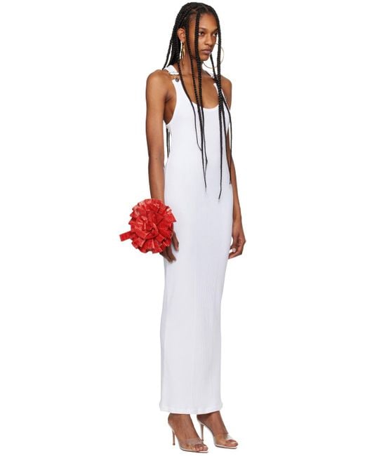 Jean Paul Gaultier White 'the Strapped' Maxi Dress