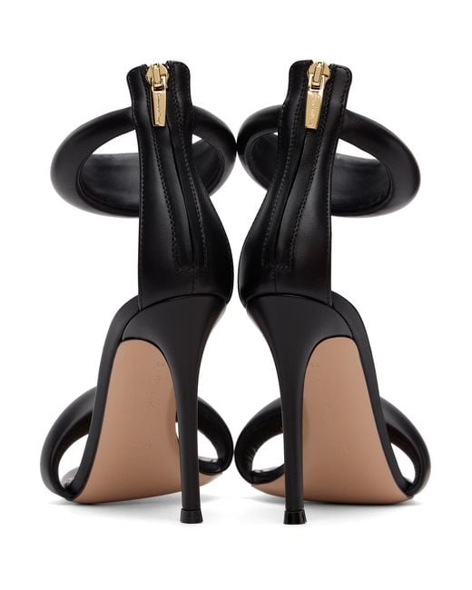Gianvito Rossi Black Bijoux Heeled Sandals