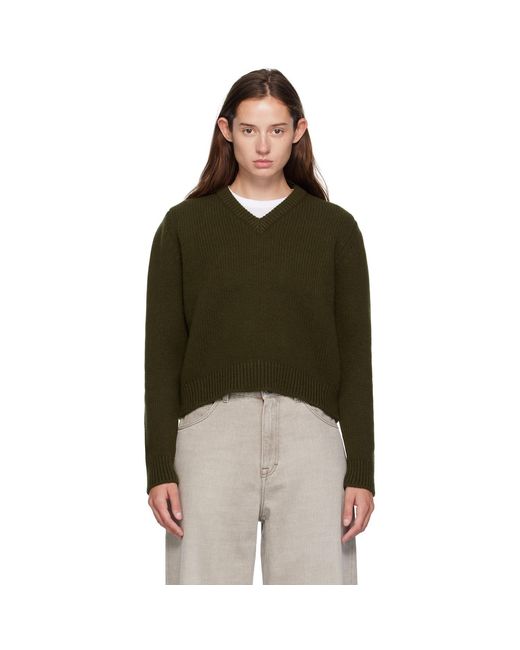 &Daughter Green Glenn V-neck Sweater