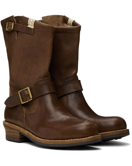 Visvim Brown Landers Chelsea Boots for men