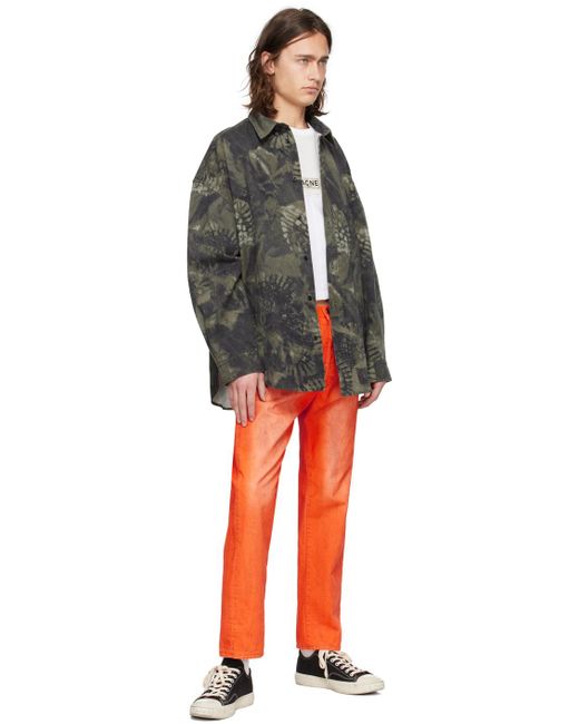 Acne Orange Relaxed-Fit Jeans for men