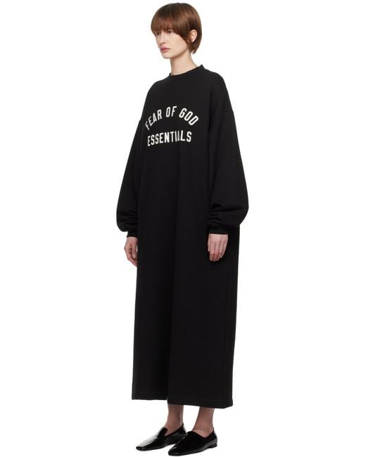 Fear Of God Black Fleece Crewneck Midi Dress