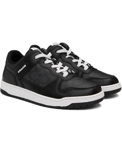 COACH Black C201 Signature Sneaker Shoes 12 D for men