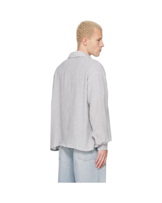 Won Hundred Gray Maza Shirt for men