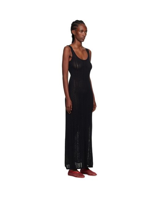 Holzweiler Black Tine Crochet Maxi Dress