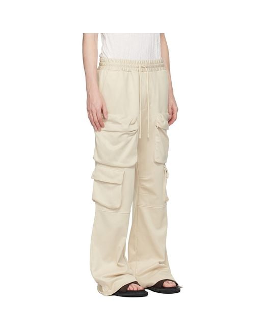 Amiri Natural Off- Multi Pocket Cargo Pants for men