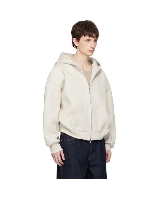 Seventh White Off- V2 Zipped Hoodie for men