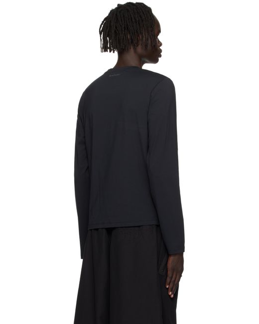 メンズ Acne ブラック レギュラーフィット 長袖Tシャツ Blue