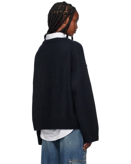 Ganni Black Wool Sweater