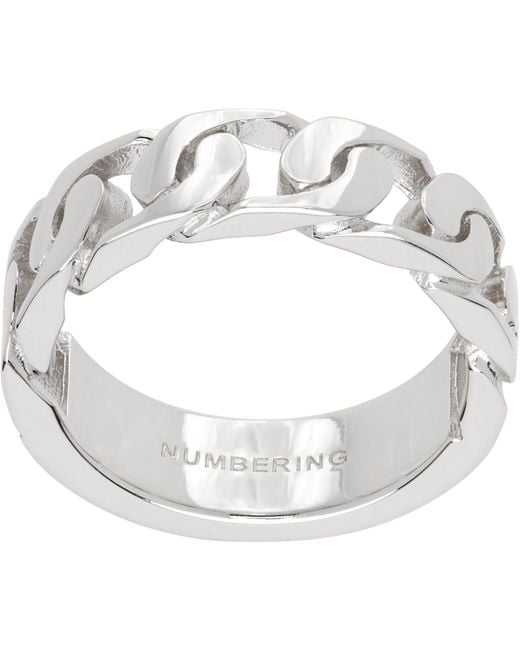 NUMBERING Metallic #7407 Ring for men
