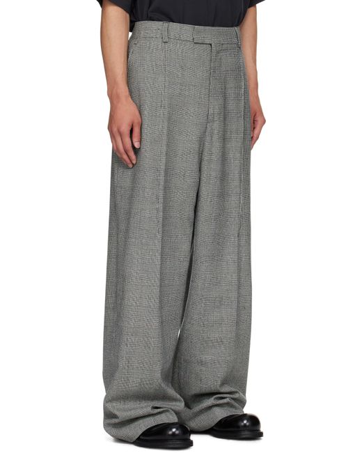 Vetements Black Cut Baggy Tailored Trousers for men