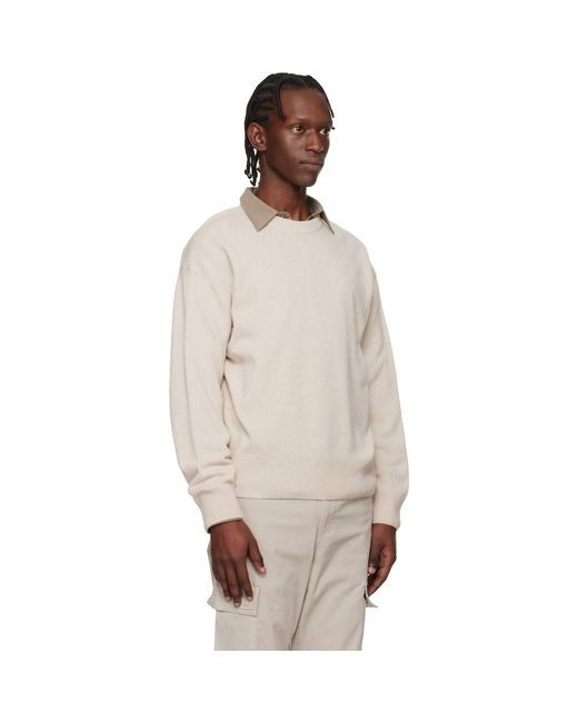 Boss Multicolor Off- Relaxed-Fit Virgin Wool Sweater for men