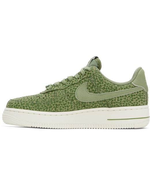 Nike Green Air Force 1 '07 Premium Sneakers