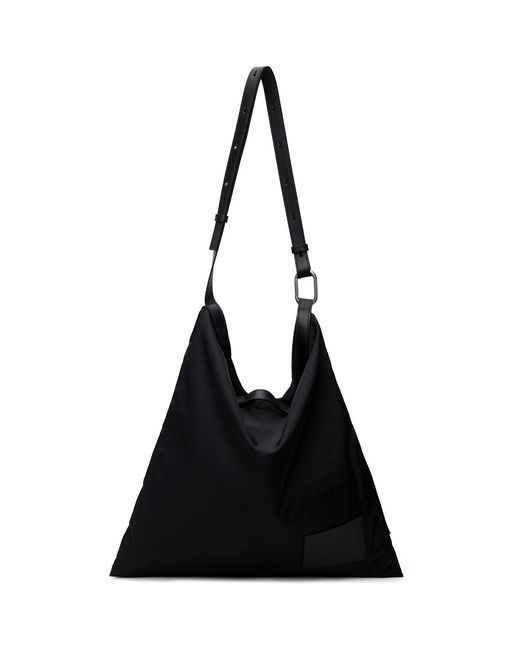 Jil Sander Black Soft Rolled Bag for men