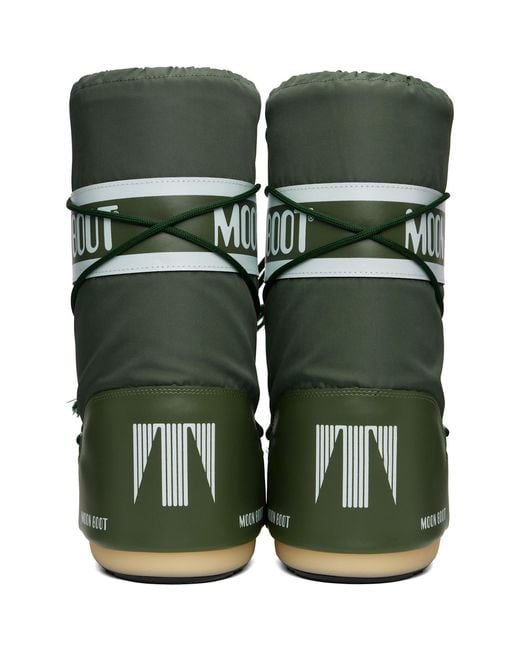 Moon Boot Green Icon Nylon Boots for men