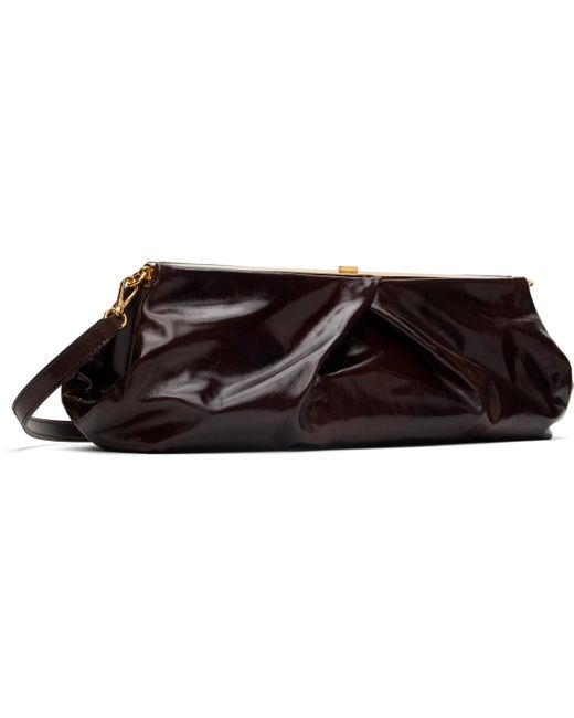 Dries Van Noten Black Large Leather Clutch