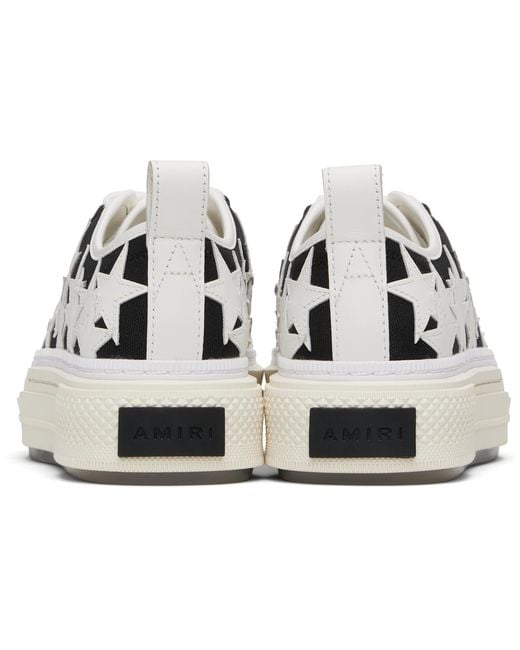 Amiri Black Denim Stars Court Low Sneakers