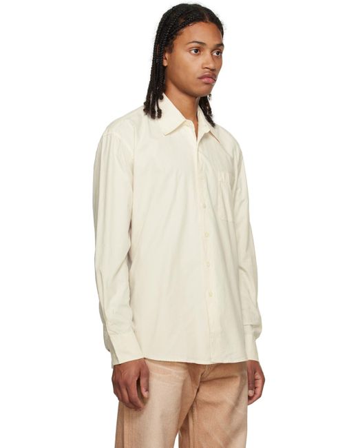 Our Legacy Natural Off-white Above Shirt for men