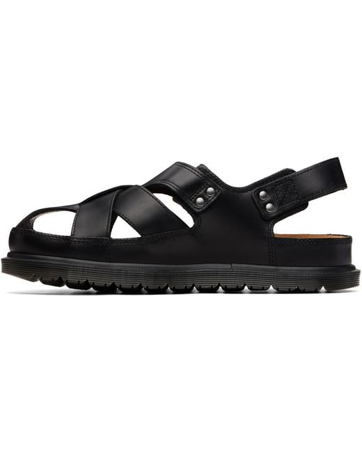 Dr. Martens Black Archive Sandals for men