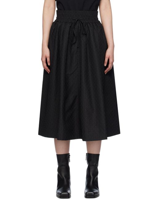 Soulland Black Meir Midi Skirt
