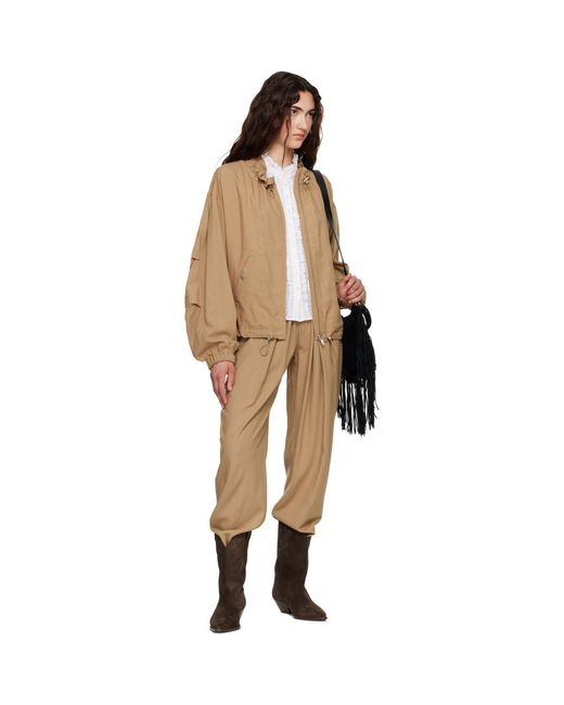 Isabel Marant Brown Khaki Plume Jacket