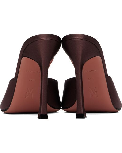 AMINA MUADDI Brown Alexa Slipper 105 Heeled Sandals