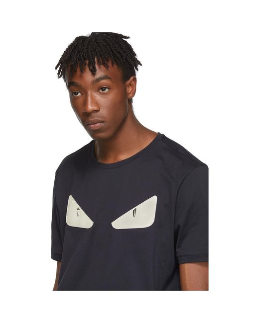 navy fendi t shirt