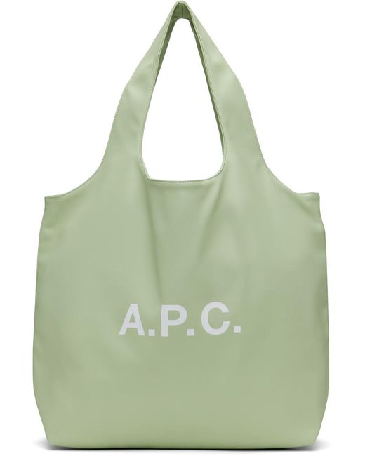A.P.C. Green Ninon Tote