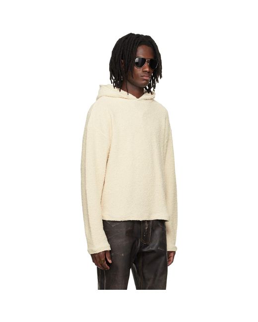 424 Black Dropped Shoulder Hoodie for men