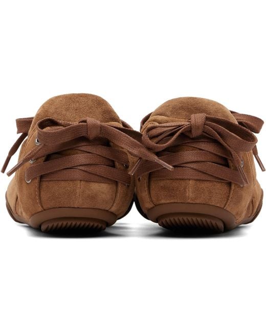 Acne Black Lace-Up Suede Sneakers for men