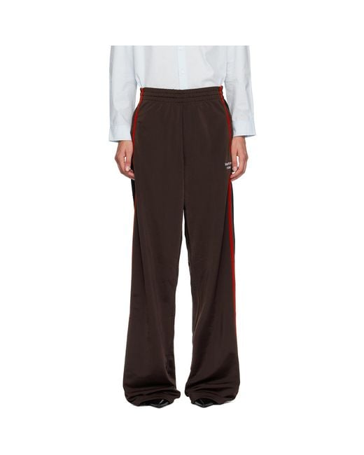 Martine Rose Black Wide Leg Track Pants