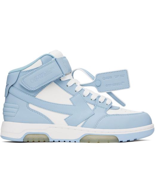 Off-White c/o Virgil Abloh White & Blue Out Of Office Sneakers for men