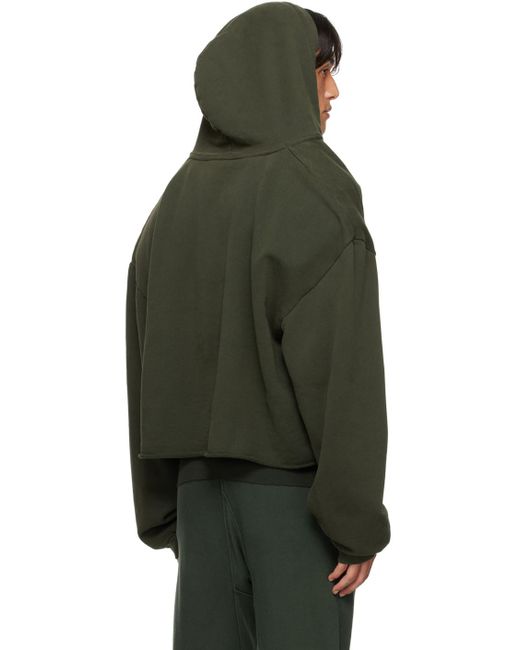 Pull À Capuche Vert À Col En V Exclusif À Ssense GREG ROSS pour homme en coloris Green