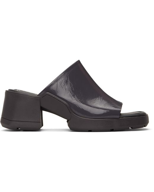 Miista グレー Clarin ヒールサンダル Black