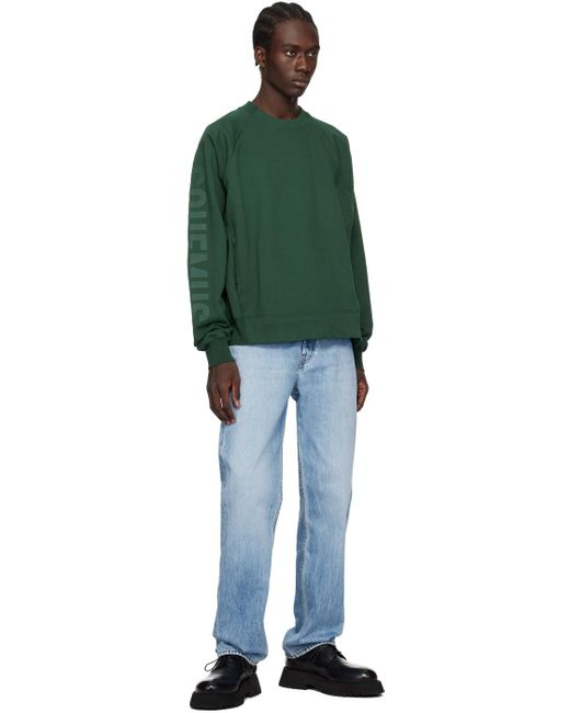Jacquemus Green Le Sweatshirt Typo Top for men