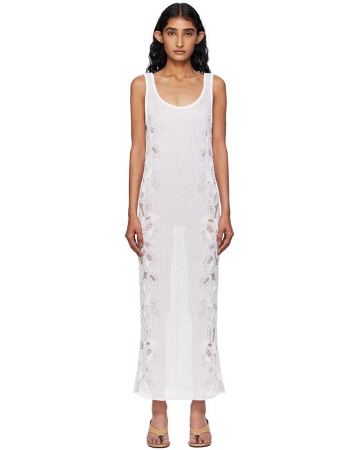 knee length dresses for ladies Alaia Black Cape Design Floral Lace Midi Dress (Final Sale-US Only)