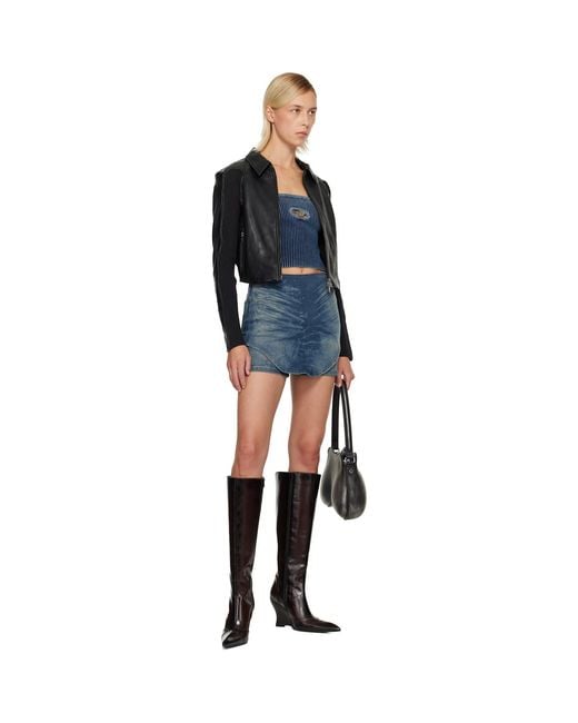 DIESEL Blue M-Clarksvillex-C Tube Top