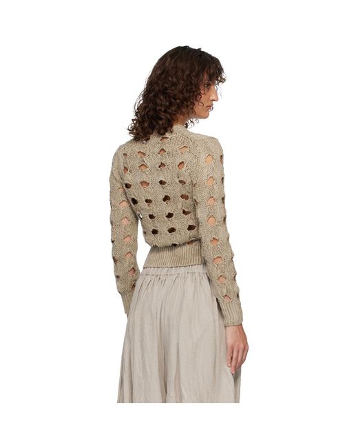 Comme des Garçons Multicolor Hemp Cardigan