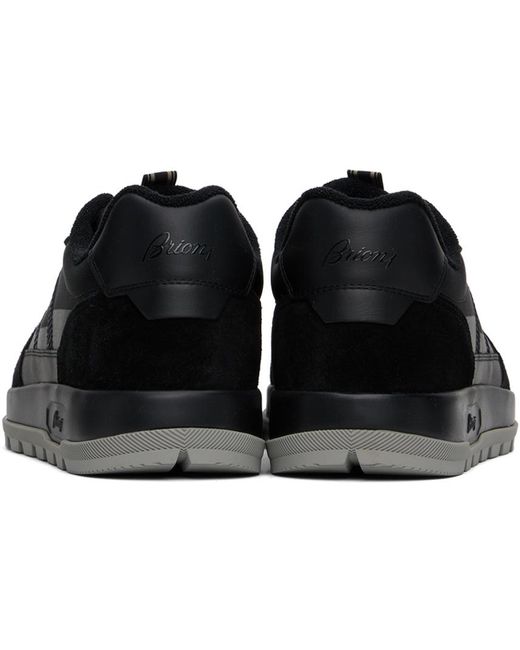 Brioni Black Crossing Sneakers for men